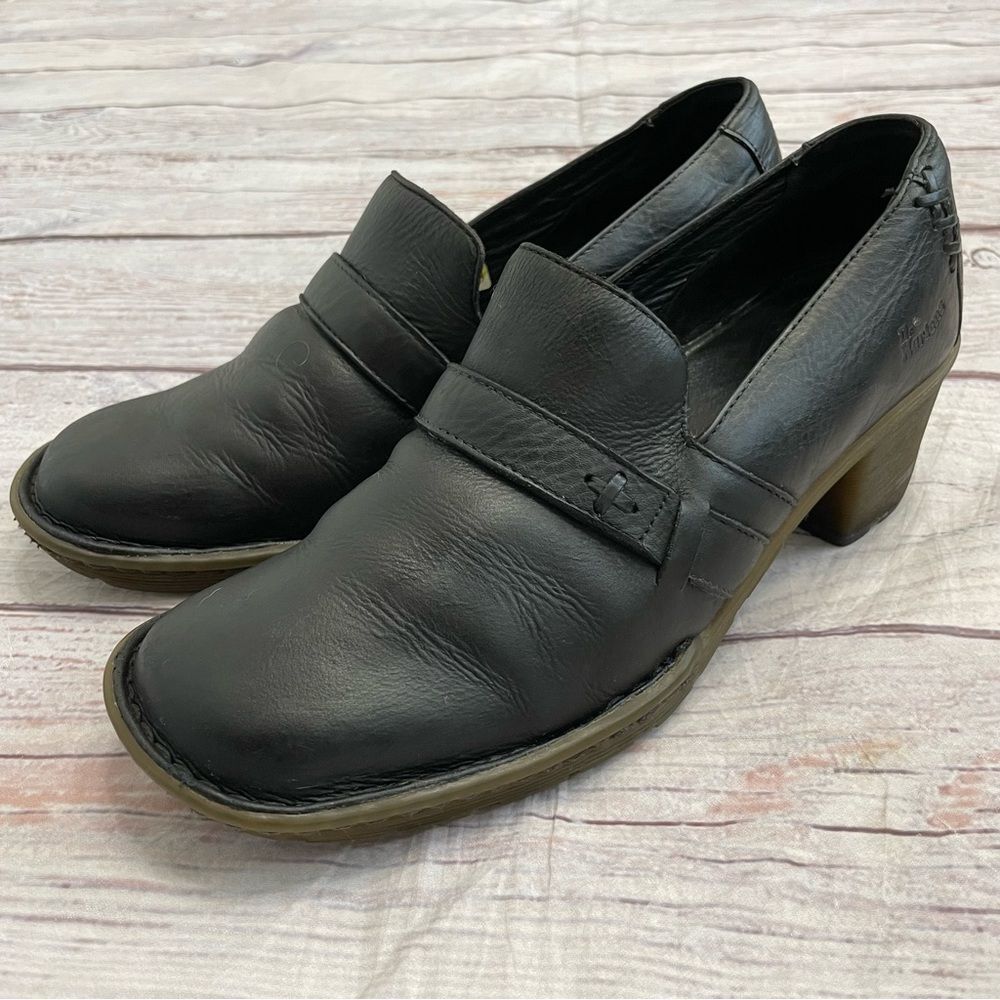 Vintage Dr. Martens Women's Dana Leather Pumps Lug Sole Black Size 10